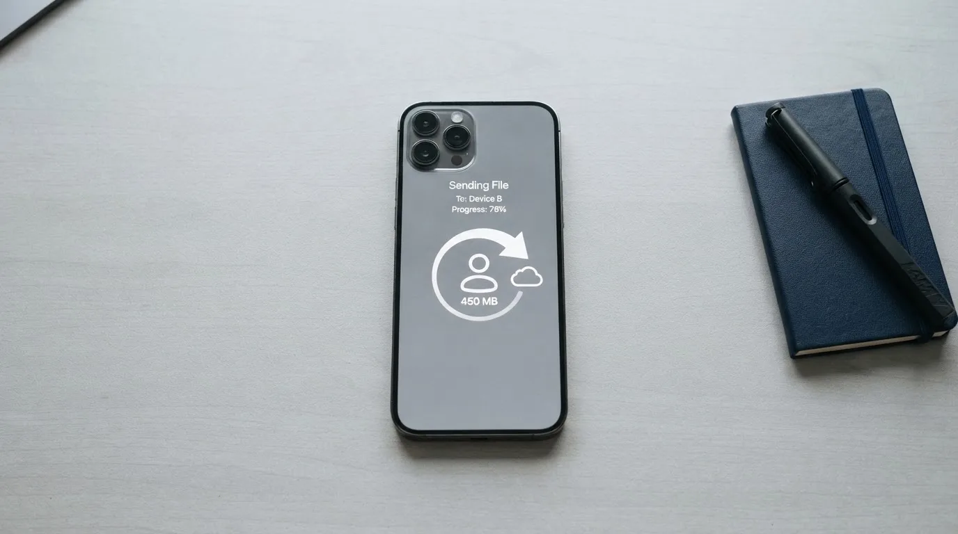 A phone showing a stablecoin transfer screen