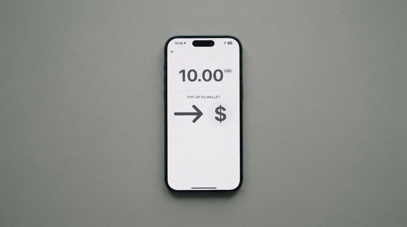 A phone showing a stablecoin transfer screen