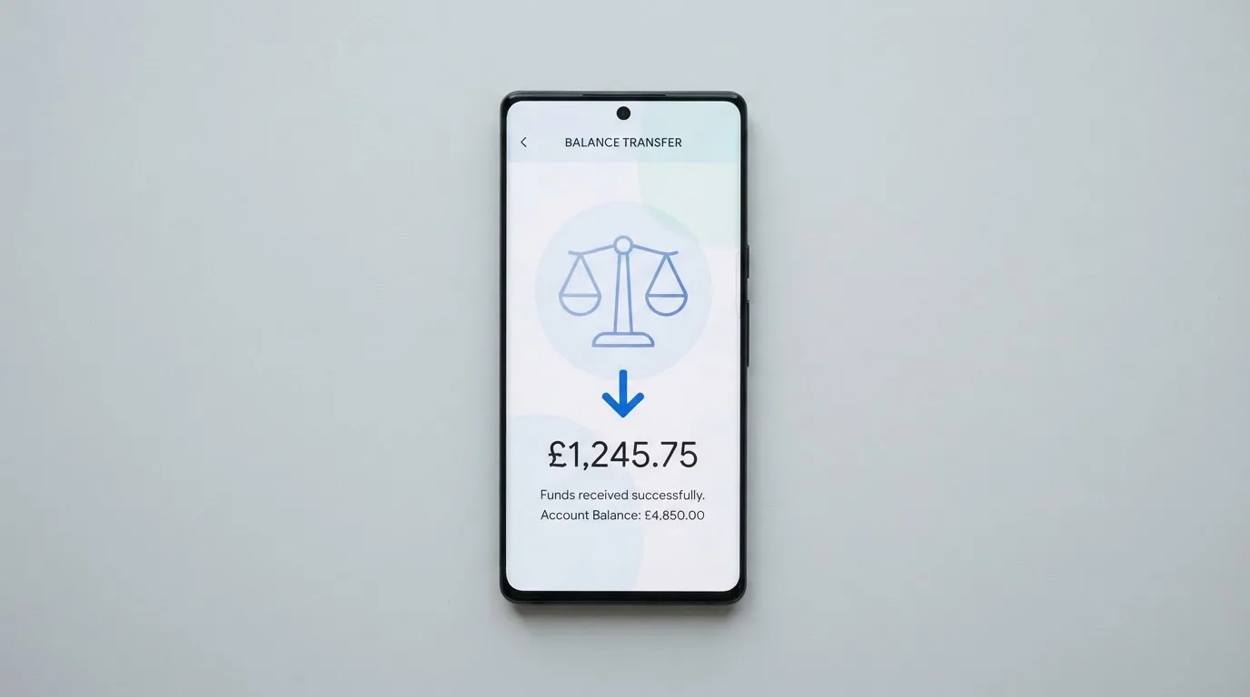 A phone showing a stablecoin transfer screen