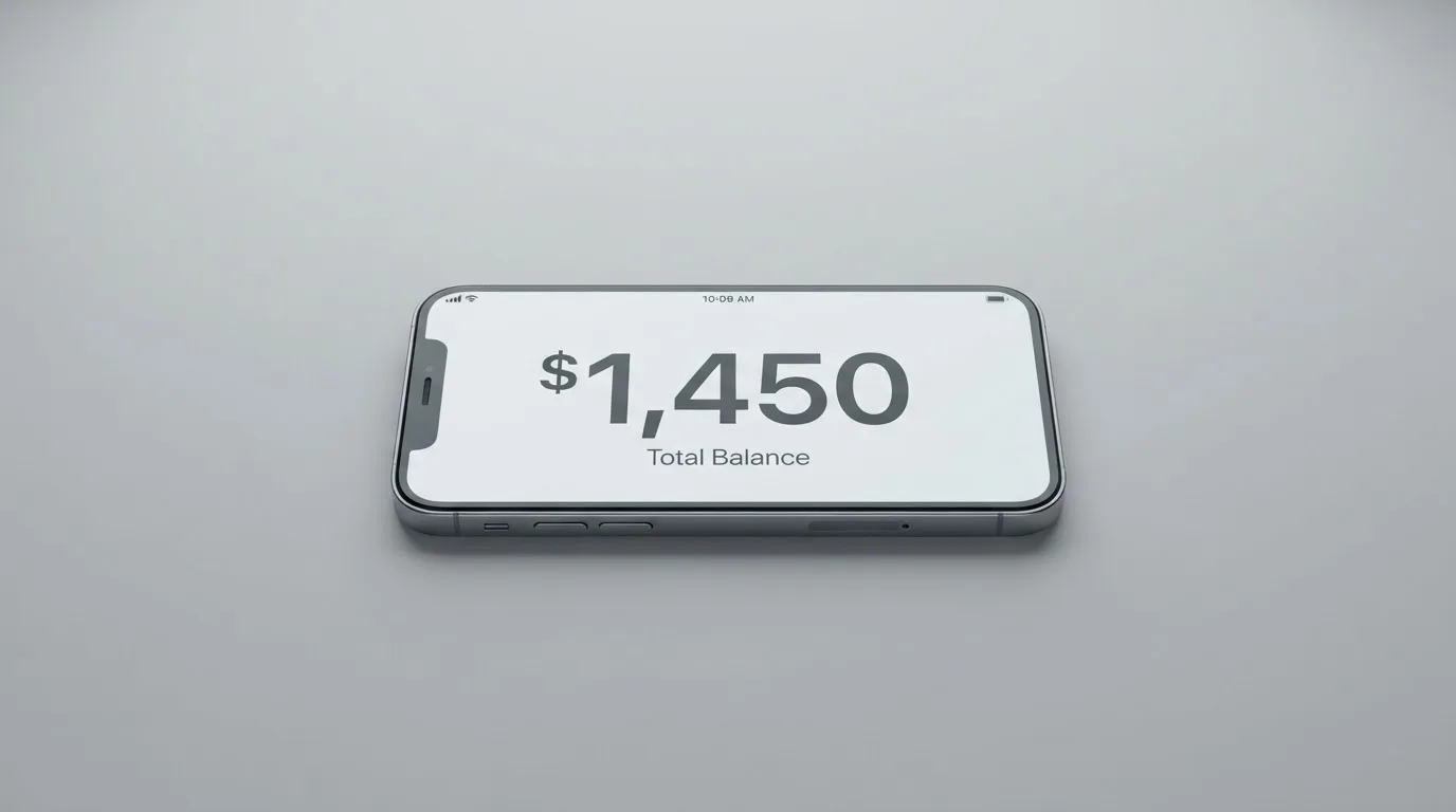 A phone showing a stablecoin transfer screen