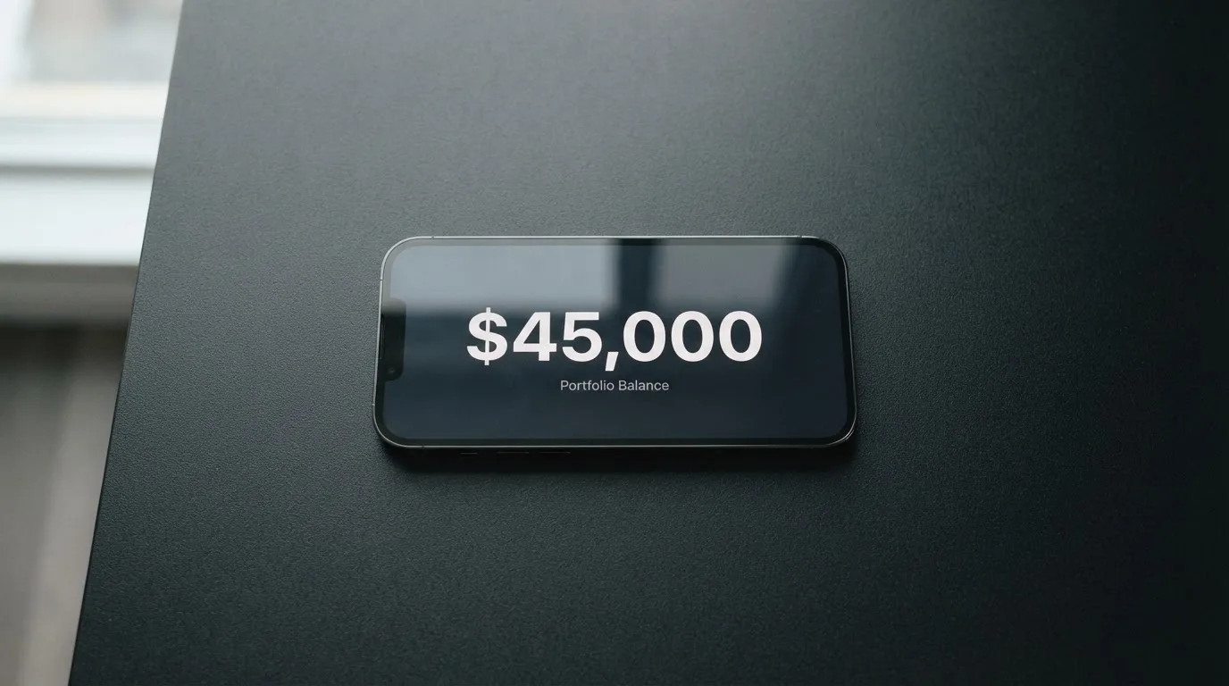 A phone showing a stablecoin transfer screen